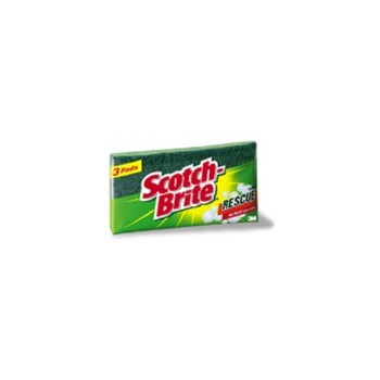 3m 021200572357 Sponges - Scotchbrite Scrub Sponge - 3 Per Pack