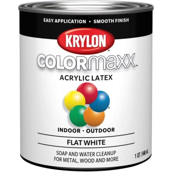 Colormaxx Paint, Flat White ~ Qt