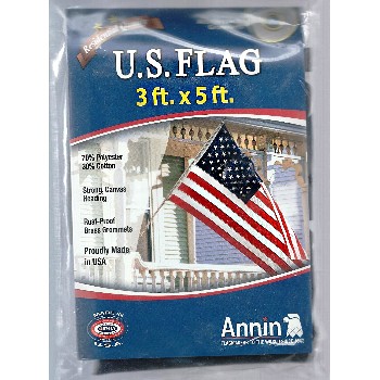 Annin Co 001145r U.s. Flag, Polyester & Cotton ~ 3 X 5 Feet