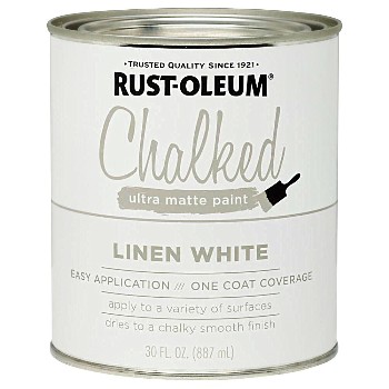Chalked Ultra Matte Paint, Linen White ~ 30 oz 