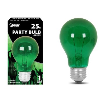 Feit Elec. 25a/tg Party Light Bulb, Green ~ 120 Volt 25 Watt