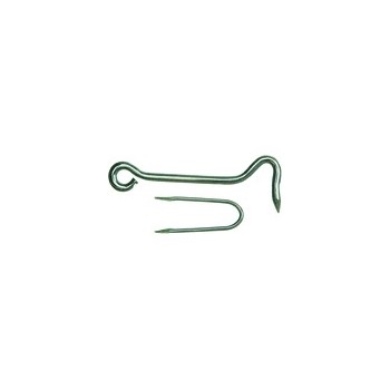 Gate Hook With Staple, 6 inch
