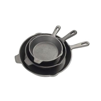 Bayou Classics 7403 Cast Iron Skillet Set ~ 3 Piece 