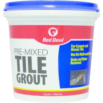 Red Devil 0424 Qt Pre-Mix Tile Grout