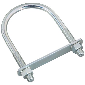 U-Bolt, Zinc Plated ~ 3-1/2" x 6"