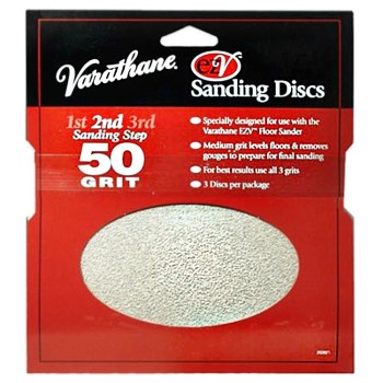 Rust-oleum 203937 Varathane Ezv Sanding Discs, Step Two ~ 50 Grit