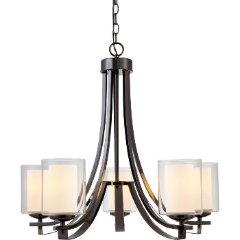 Hardware House 223737 El Dorado Chandelier, 5 Light ~ Ebony Glaze