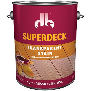 SuperDeck/DuckBack DB-1912-4 Transparent Stain 350VOC, Mission Brown ~ Gallon