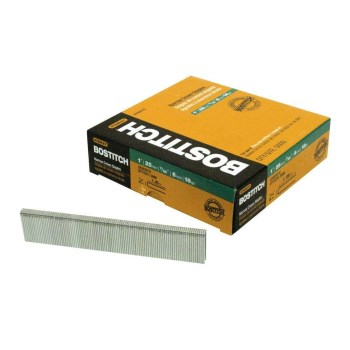 Bostitch 18ga Narrow Crown Staples, Galvanized - 1"