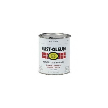 Protective Enamel Paint, Qt Flat White