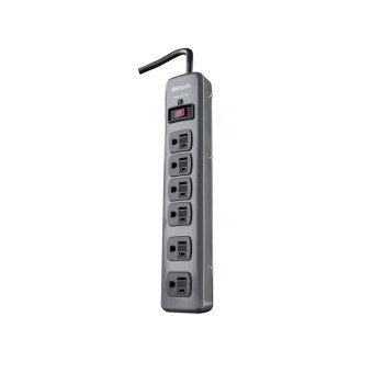 Woods Brand 6 Outlet Surge Protector with 3 Ft Cord