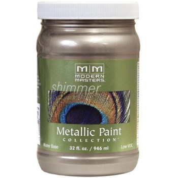Modern Masters ME221-32 Metallic Paint, Warm Silver ~ 32 Ounce