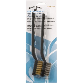 Black Swan Mfg 11130 2pk Utility Brush