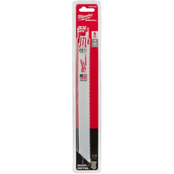 Milwaukee Sawzall Bi-Metal Blade - 9", 18 TPI, 5pk