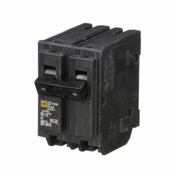 Square D Homeline Double Pole Circuit Breaker - 40 Amp