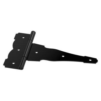 Ornamental Strap Hinge, Black - 10"