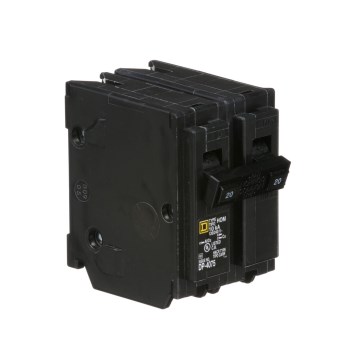 Square D Homeline Double Pole Circuit Breaker - 20 Amp
