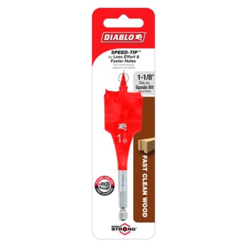 Spade Bit - 1-1/8" x 4"
