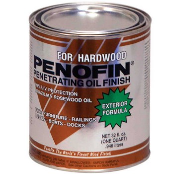 Penetrating Exterior Oil Finish for Exotic Hardwood,  Tigerwood ~ Quart