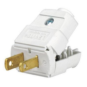 Leviton 036-101-2WP Wh 2-Wire Plug