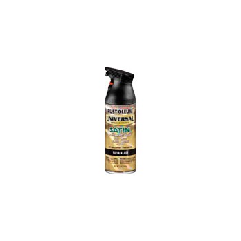 Spray Paint, Satin Black ~ 12 oz