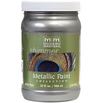 Modern Masters ME591-32 Metallic Paint, Platinum  ~ 32 oz 