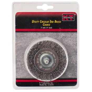 Utility Circular End Brush,  Coarse  ~ 1.5"