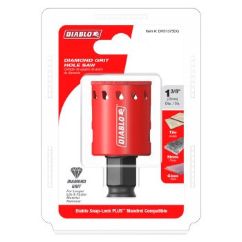 Diablo Diamond Grit Hole Saw - 1-3/8"