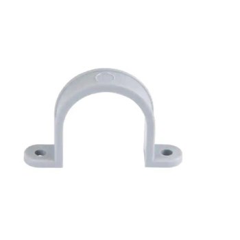 2-Hole Plastic Strap, Gray - 1-1/4"