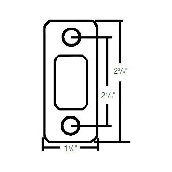 Kwikset 85279-003 Round Corner Deadbolt Strike