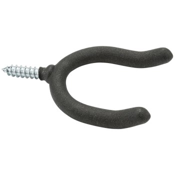 Double Screw Hook, Black - Large