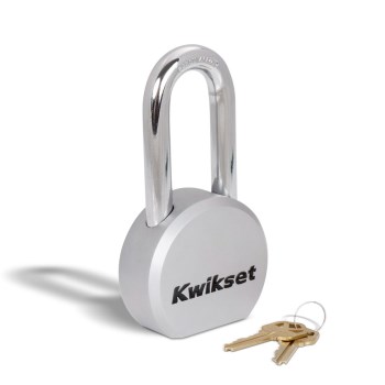 Kwikset SmartKey Padlock - 2-1/2" Solid Steel, 2" Shackle