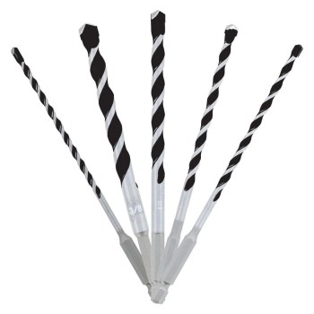 Multi-Material Carbide Hammer Drill Bit Set - 5 Pc