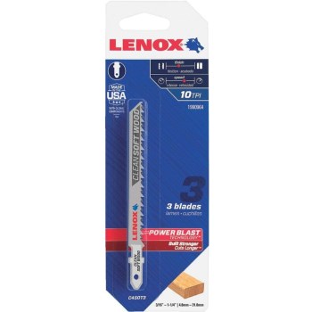 Lenox (Stanley Black &amp; Decker) 1990964 3pk 10t Jig Blade