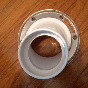 PVC Offset Closet Flange - 4" x 3"