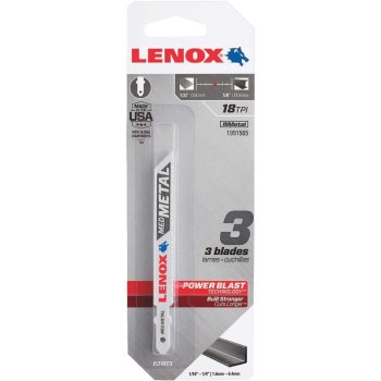 Lenox (Stanley Black & Decker) 1991565 3pk 18t Jig Blade