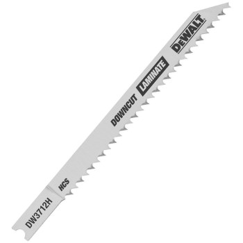 Jig Saw Blade, U-Shank - 4", 10 TPI Down-Cut Laminate, 5pk