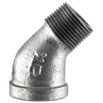 Anvil Galvanized Malleable Iron 45-Degree Street Elbow - 3/4"