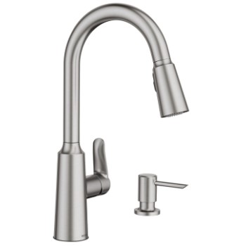 Moen 87028SRS Edwyn Stainless One Handle High Arc Faucet