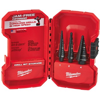 Milwaukee 3pc Step Drill Bits