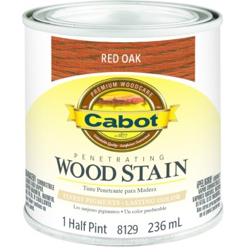 Cabot 1440008129006 Wood Stain - Red Oak - 1/2 Pint