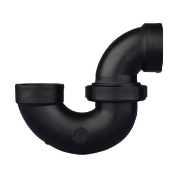 Charlotte Pipe ABS DWV P-Trap with Union - 1-1/2"