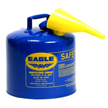 Safety Metal Kerosene Portable Container, Type 1  ~ 5 Gallons