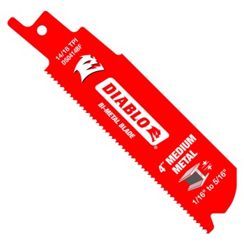 Steel Demon Bi-Metal Recip Saw Blade - 4", 14/18 TPI, 2pk