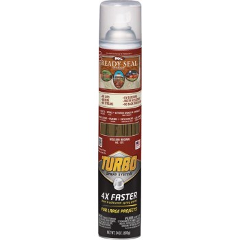 Ready Seal Wood Stain & Sealer Spray, Mission Brown - 24 oz