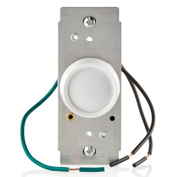 Single Pole Rotary Dimmer - 150W, White/Lt Almond