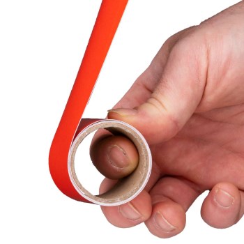 Duck Brand Reflective Safety Tape, Red 1-1/2" x 30"