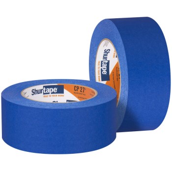 Shurtape CP-27 Blue Painter's Tape, 14-Day - 1-1/2" x 60 Yd