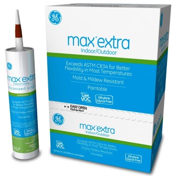 Max Extra Caulk, Redwood ~ 10.1 oz Tubes