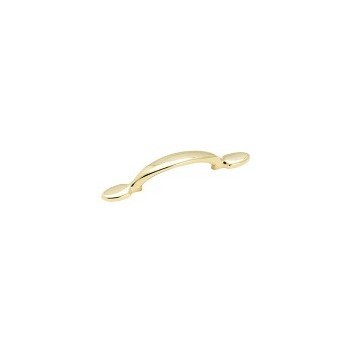 Pull - Traditional Classic Polished Brass Finish - 3 inch